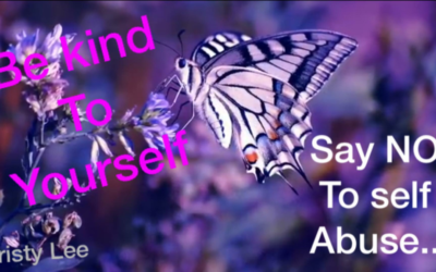 Be kind to you say “no” to self abuse and “yes” to surrender