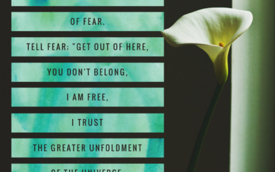 Fear is at the root of everthing in your life that is not working…